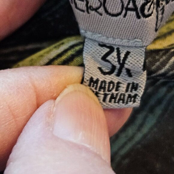 Figueroa & Flower 3X Sheer Green Boho Tunic Blouse 3/4 Sleeve Peacock Print - Picture 7 of 9